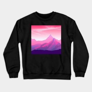 Sunet styliezed Mountains Crewneck Sweatshirt